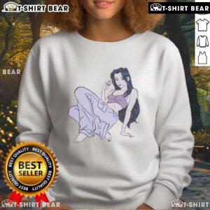Pretty Snotgirl cool girl retro vintage anime sweatshirt featuring colorful graphics and a trendy oversized fit.