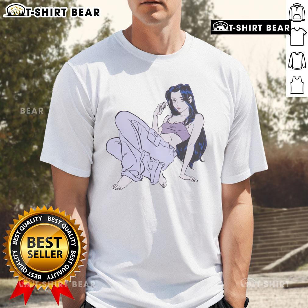 Pretty Snotgirl cool girl retro vintage anime T-shirt featuring vibrant colors and unique graphic design.