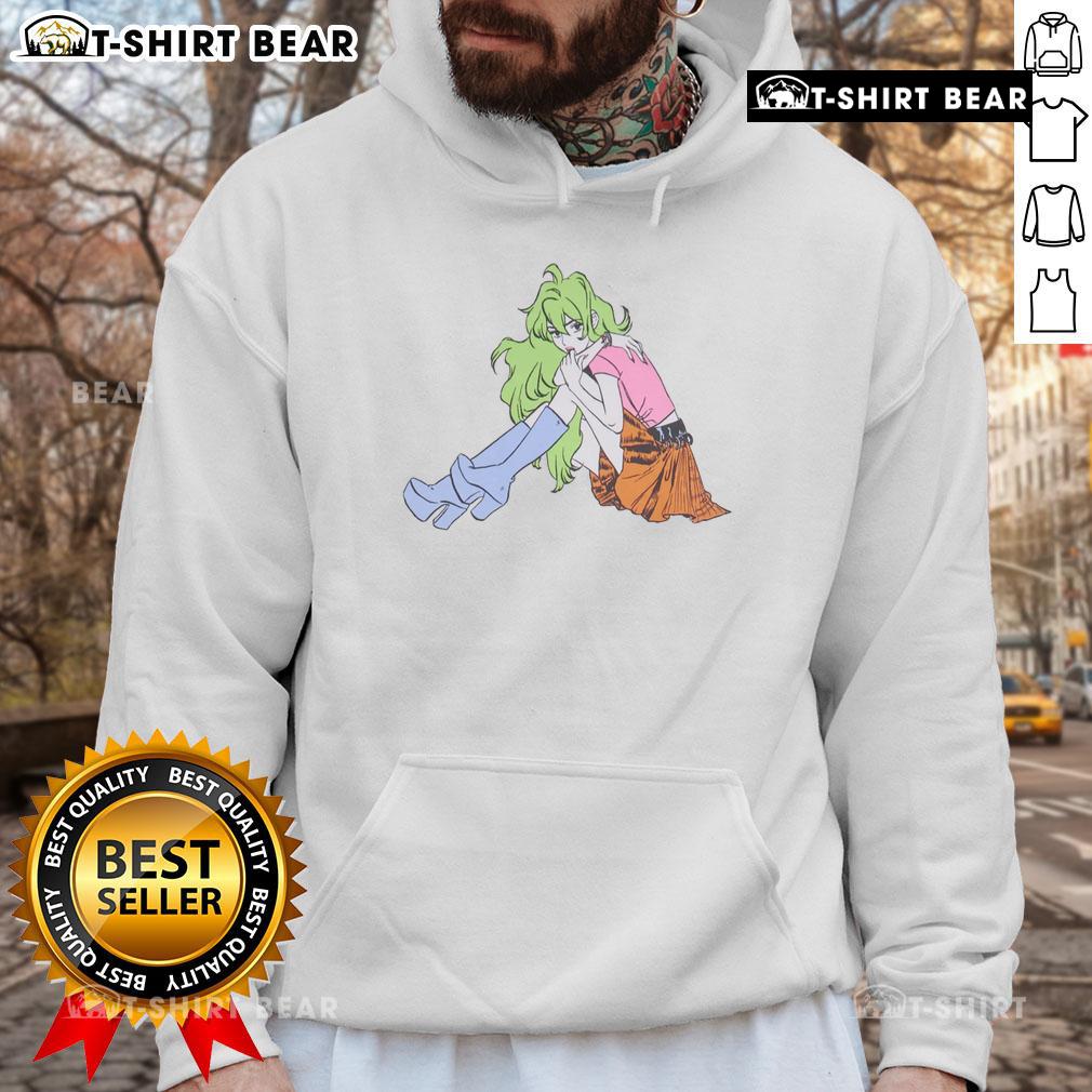 Pretty Snotgirl Olive Lottie retro vintage anime hoodie featuring colorful graphics and a stylish design for anime lovers.
