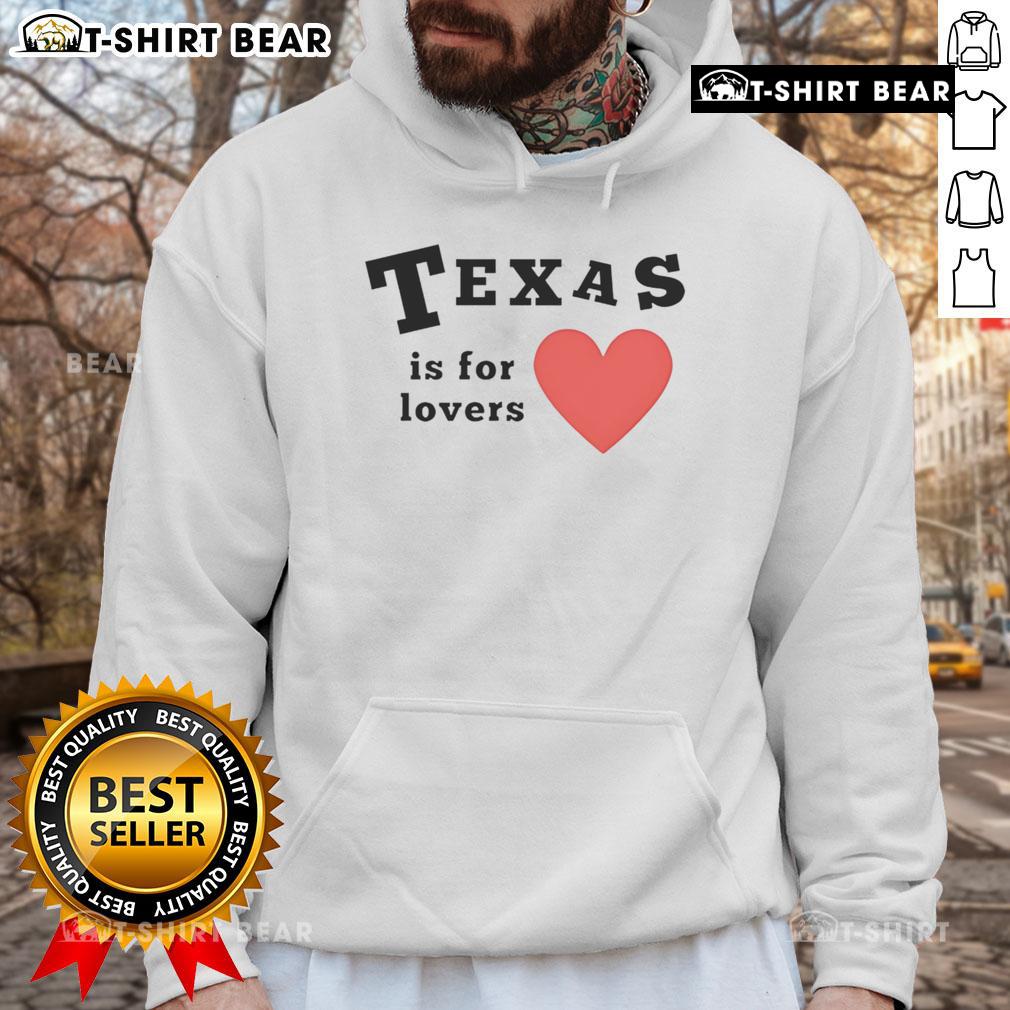 Pretty Texas Is For Lovers hoodie in vibrant colors, perfect for showcasing Texas pride and style.