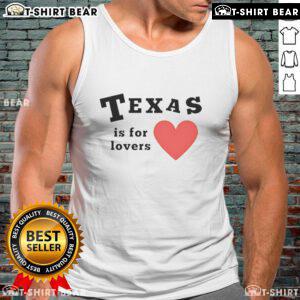 Alt Text: Pretty Texas Is For Lovers tank top featuring a stylish design, perfect for Texas lovers and summer fashion.