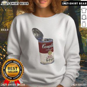 Cozy Top Campbell Beef Noodle Soup sweatshirt featuring a vibrant graphic, perfect for food lovers and comfort wear.