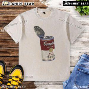 Top Campbell Beef Noodle Soup washed t-shirt featuring vibrant graphics and a comfortable fit, perfect for soup lovers.