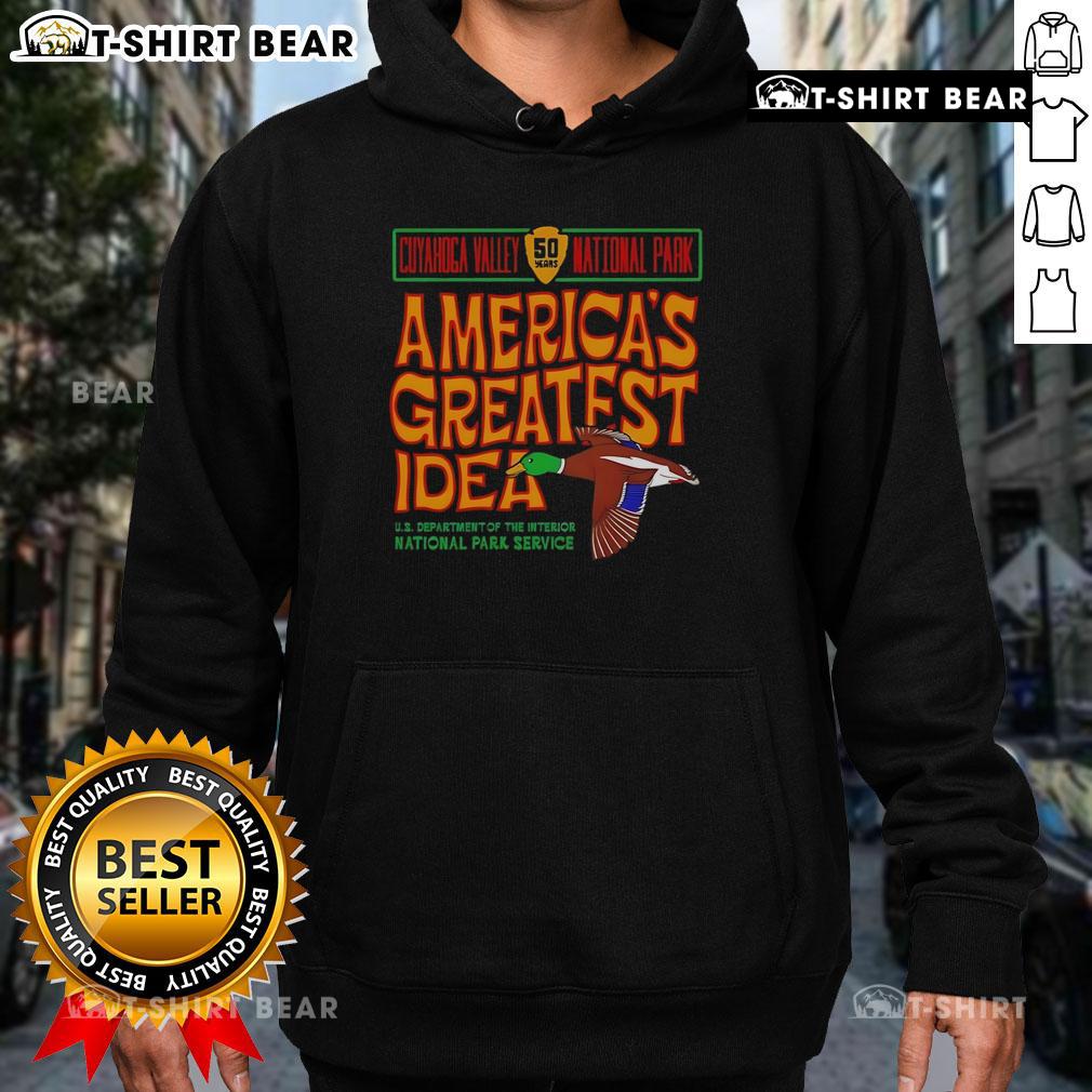 Top Cuyahoga Valley National Park Mallard hoodie design featuring scenic nature elements and vibrant colors.