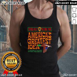 Top Cuyahoga Valley National Park tank top featuring a vibrant Mallard design, perfect for nature lovers and outdoor enthusiasts.
