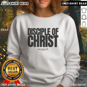 Top Disciple of Christ Matthew 4:19 sweatshirt featuring a stylish design for faith-inspired fashion lovers.