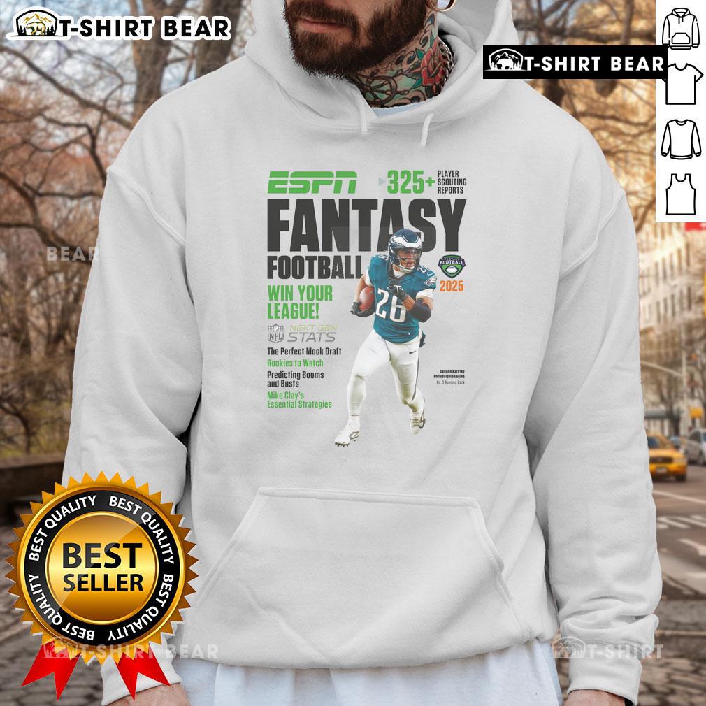 Top ESPN Fantasy Football 2025 Win Your League Hoodie in vibrant colors, perfect for passionate fantasy football fans.
