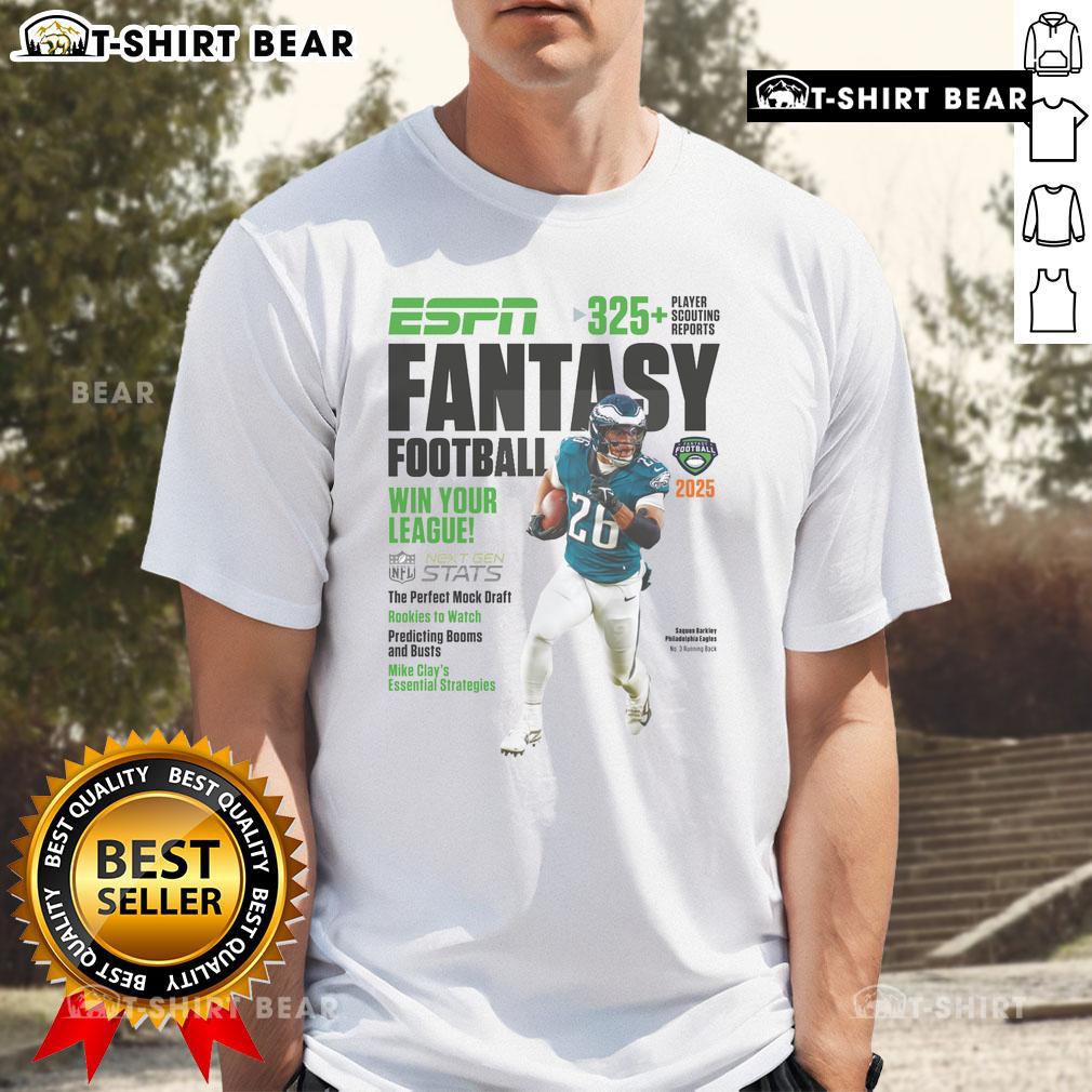 Alt Text: Top ESPN Fantasy Football 2025 Win Your League T-Shirt featuring a bold design for passionate fantasy football fans.