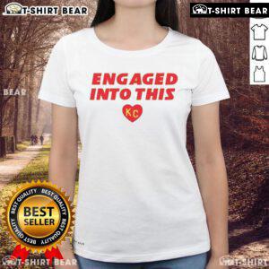 Stylish KC Chiefs ladies tee featuring vibrant team colors, perfect for game day and showing team spirit.