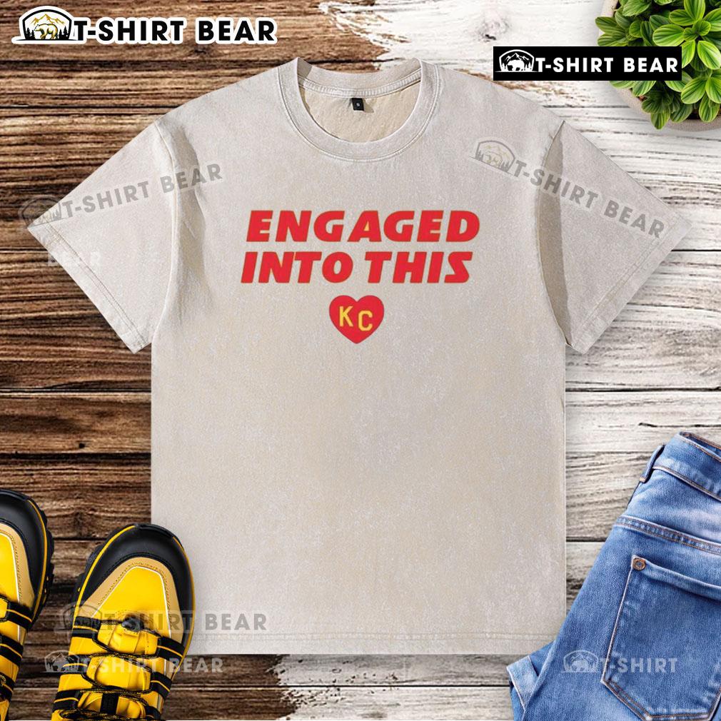 KC Chiefs washed t-shirt featuring vibrant team graphics, perfect for fans showcasing team spirit and style.