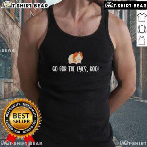 Alt Text: Cute hamster graphic on 'Top Go For The Eyes' tank top, perfect for pet lovers and casual summer wear.