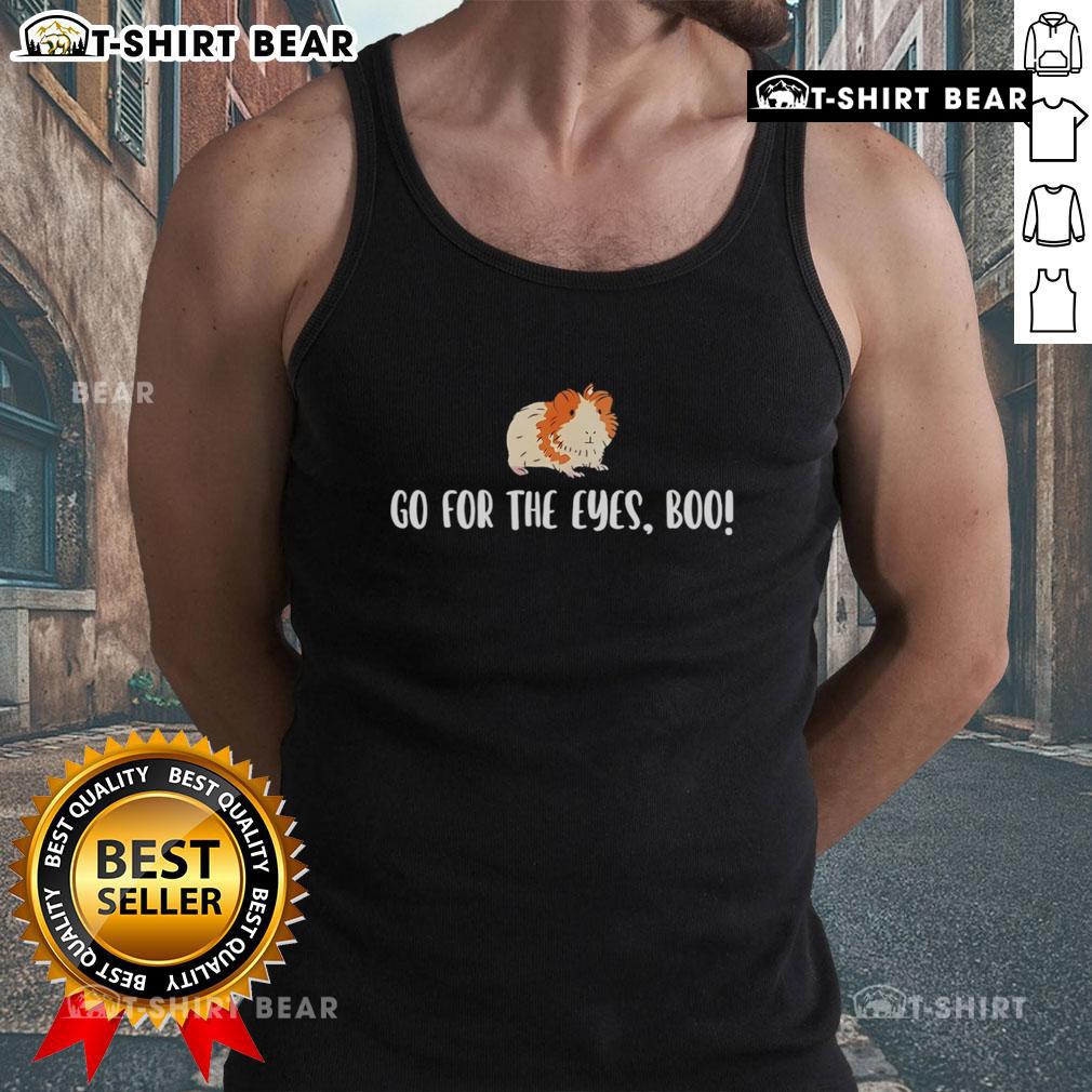 Alt Text: Cute hamster graphic on 'Top Go For The Eyes' tank top, perfect for pet lovers and casual summer wear.