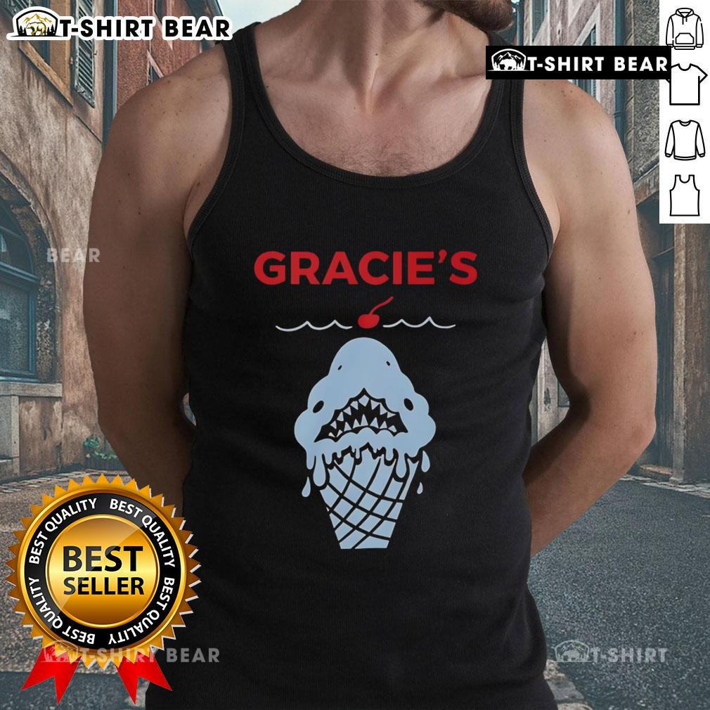 Top Gracies Ice Cream Shark Tank top featuring a vibrant design for ice cream enthusiasts and Shark Tank fans.