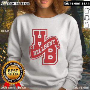 Top Hellbent Varsity Logo Sweatshirt in navy blue, featuring a bold logo design perfect for casual wear.