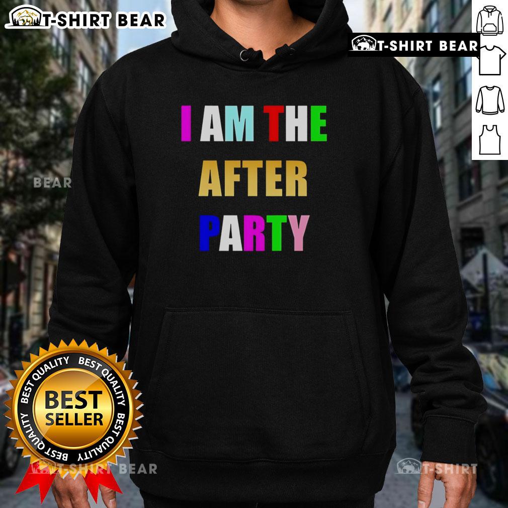Alt Text: Colorful 'I Am The After Party' hoodie featuring vibrant designs, perfect for stylish casual wear.