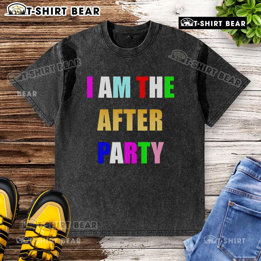 Colorful washed t-shirt from Top I Am The After Party, featuring a vibrant design perfect for casual outings.
