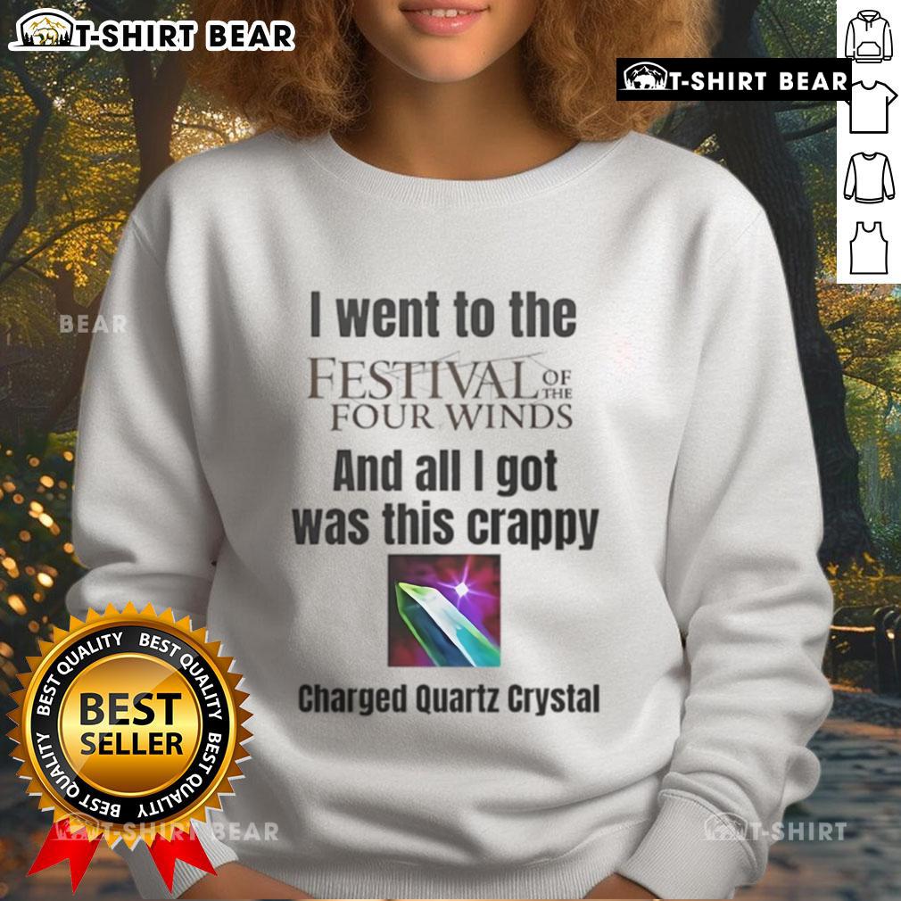 Alt Text: Cozy sweatshirt featuring 'Festival of the Four Winds' design, perfect for festival-goers and casual wear.