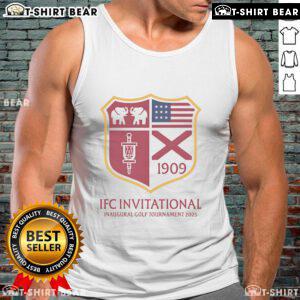 Alt Text: Tank top featuring the logo for the 2025 Top IFC Invitational Inaugural Golf Tournament, perfect for golf enthusiasts.