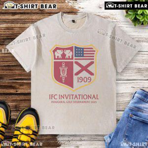 Top IFC Invitational Inaugural Golf Tournament 2025 washed t-shirt featuring event logo and stylish design.