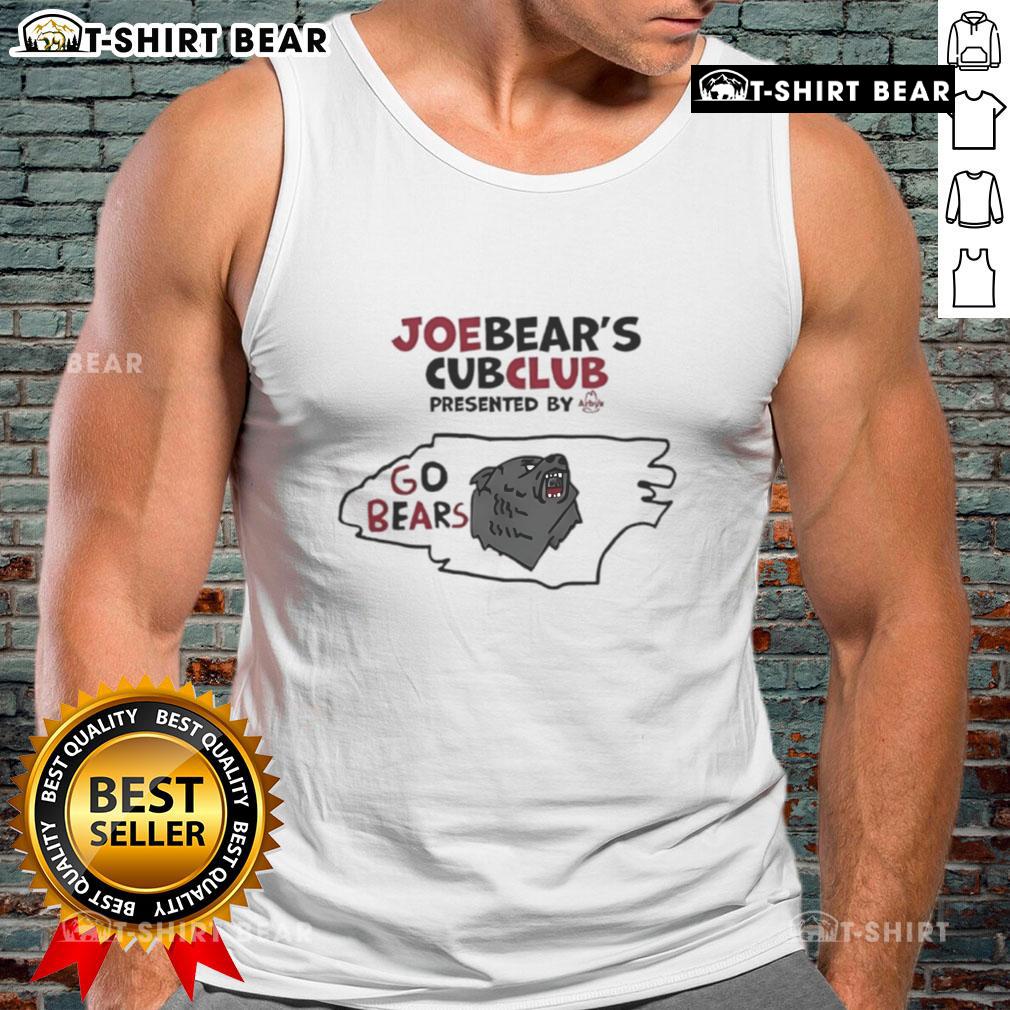 Top Joe Bear Cub Club tank top presented by Arby's featuring a playful bear design, perfect for casual wear.