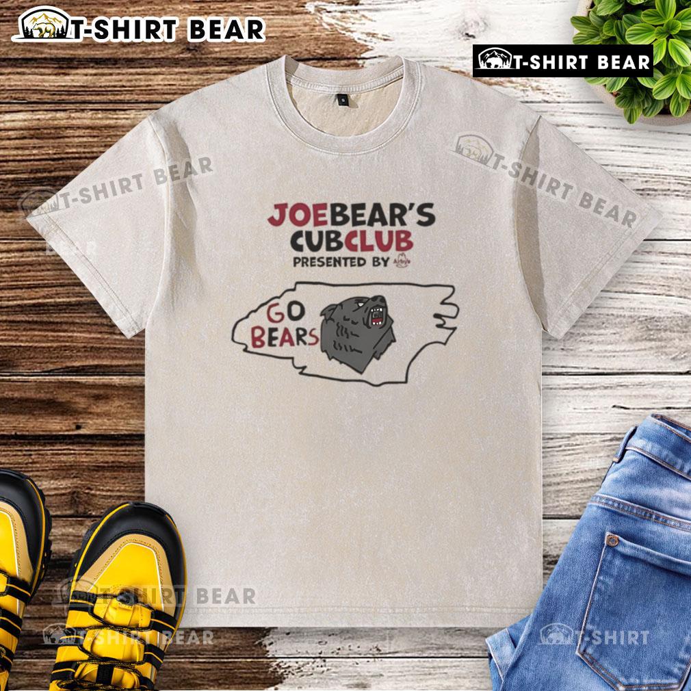 Top Joe Bear Cub Club presented by Arby's washed t-shirt featuring a playful bear design in vibrant colors.