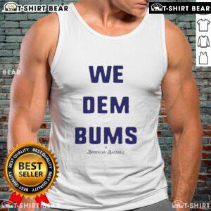 Top Los Angeles Dodgers 'We Dem Bums' tank top featuring vintage Brooklyn baseball design, perfect for fans.