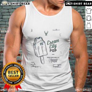 Top Milwaukee Bucks Cream City Pops tank top featuring vibrant team colors and stylish design for fans.