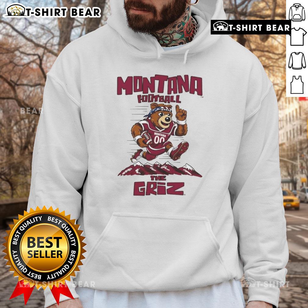 Alt Text: Top Montana Football The Griz mascot hoodie showcasing team spirit and style for fans of the University of Montana.