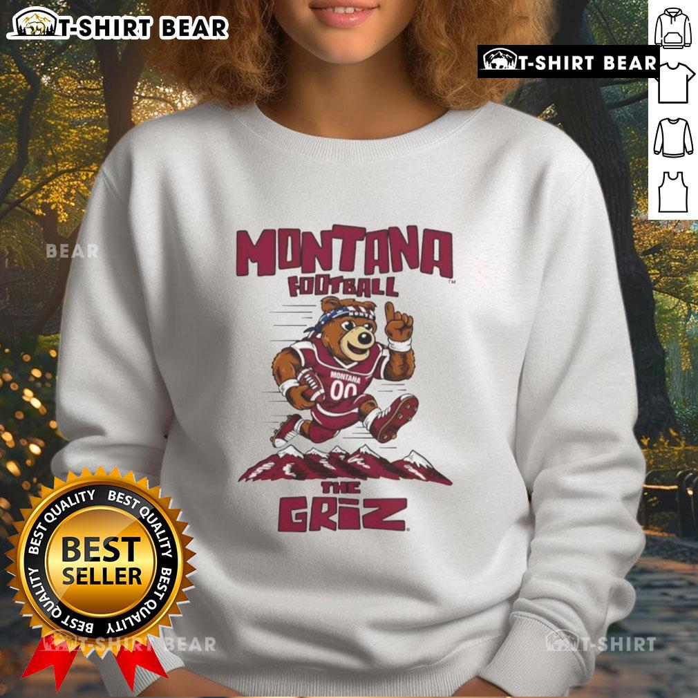 Top Montana Football The Griz mascot sweatshirt featuring the iconic logo, perfect for fans supporting their team.