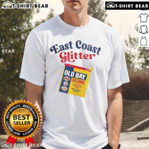 Top Old Bay East Coast Glitter Seasoning for Seafood T-Shirt showcasing a vibrant design perfect for seafood lovers.