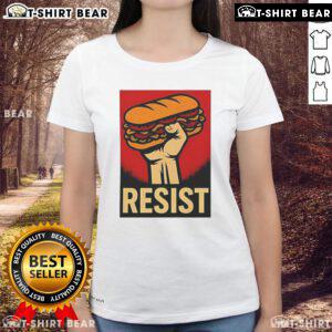 Top Resist DC Sandwich Thrower 2025 Ladies Tee in vibrant colors, showcasing a stylish and comfortable design for women.