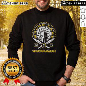 Top Spartan March European Paratroopers Association Molon Labe 2025 Sweatshirt showcasing military pride and unity.