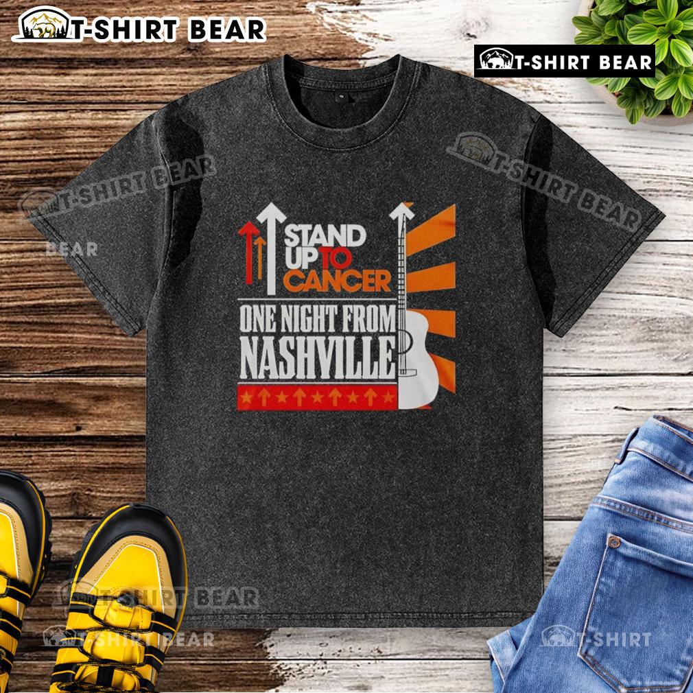 Top Stand Up To Cancer One Night From Nashville washed t-shirt featuring vibrant graphics and a comfortable fit.