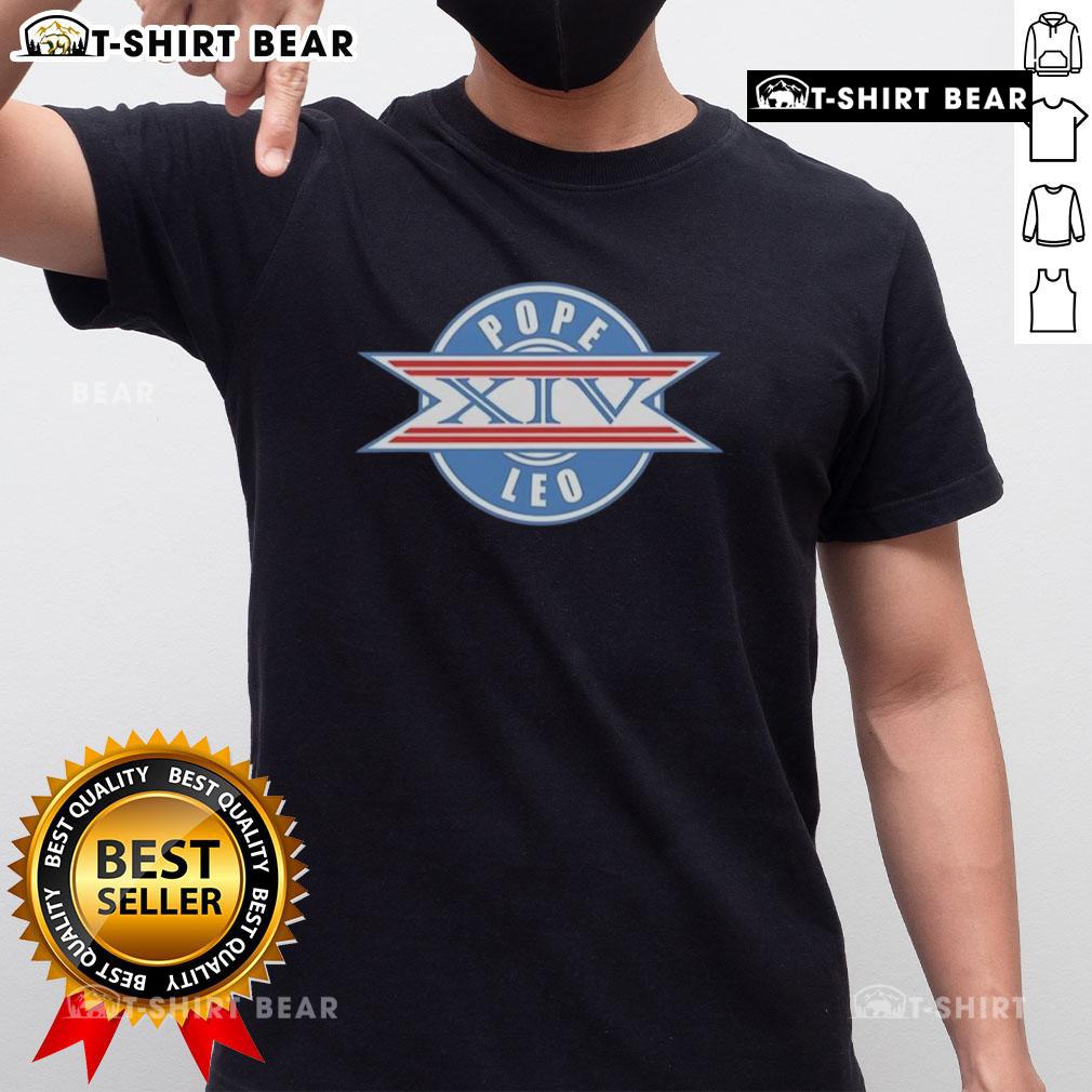 Top Super Bowl Pope XIV logo T-shirt featuring bold graphics and vibrant colors, perfect for game day celebrations.