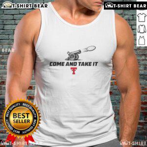 Top Texas Tech Red Raiders Football 'Come and Take It' Tortilla Tank Top featuring team colors and logo.