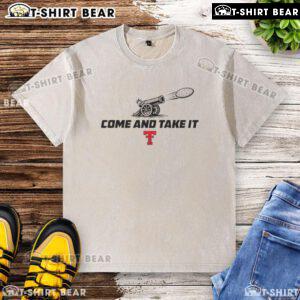 Top Texas Tech Red Raiders football 'Come and Take It' tortilla washed t-shirt showcasing team spirit and style.