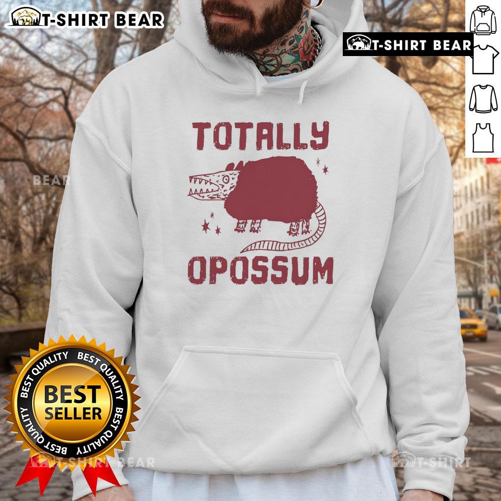 Cozy Top Totally Opossum Hoodie featuring a playful opossum graphic, perfect for casual wear and animal lovers.