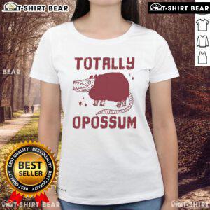 Stylish Top Totally Opossum Ladies Tee featuring a playful opossum graphic, perfect for casual wear and animal lovers.
