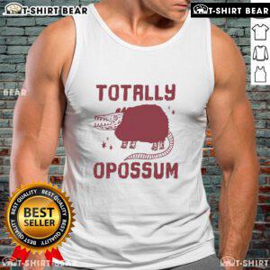 Playful opossum graphic on a stylish tank top, perfect for casual wear and animal lovers - Top Totally Opossum Tank Top.