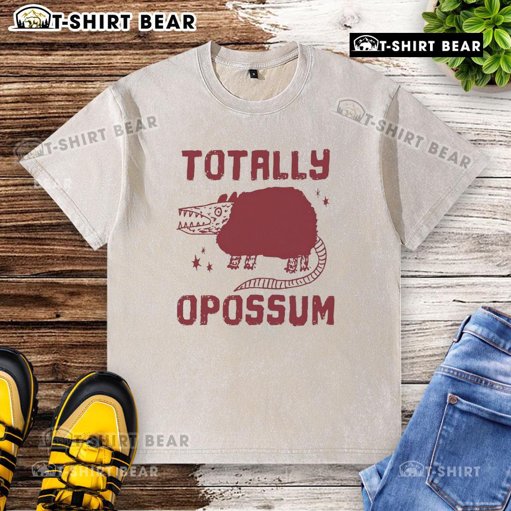 Top Totally Opossum Washed T-Shirt featuring a cute opossum graphic, perfect for casual and eco-friendly fashion lovers.