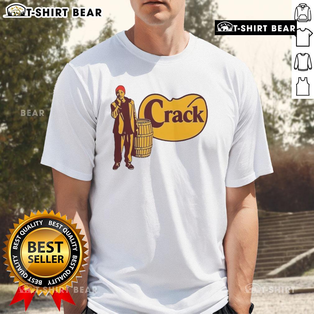 Alt Text: Top Tyrone Biggums Crack Barrel Cracker Logo T-Shirt featuring iconic design and vibrant colors for fans.