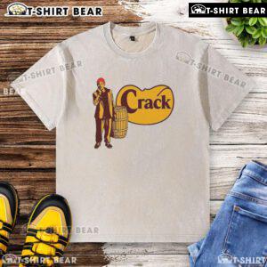 Alt Text: Top Tyrone Biggums Crack Barrel Cracker logo washed t-shirt in casual style, perfect for fans of Chappelle's Show.