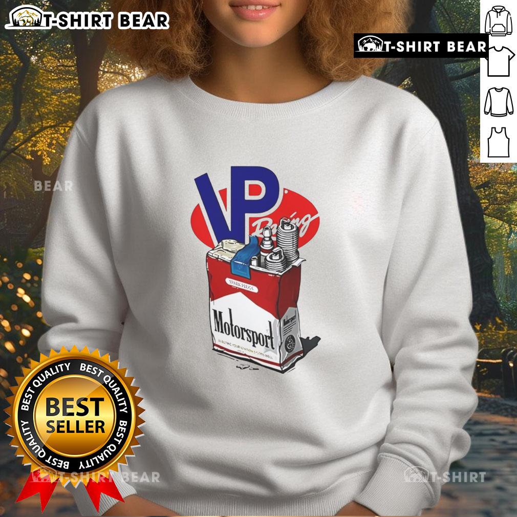 Alt Text: Top VP Racing Motorsport Sweatshirt featuring bold logo and comfortable design for motorsport enthusiasts.