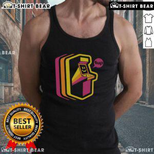 Stylish Top Vintage Arcade Stripes Tank Top featuring colorful retro stripes, perfect for casual summer outfits.