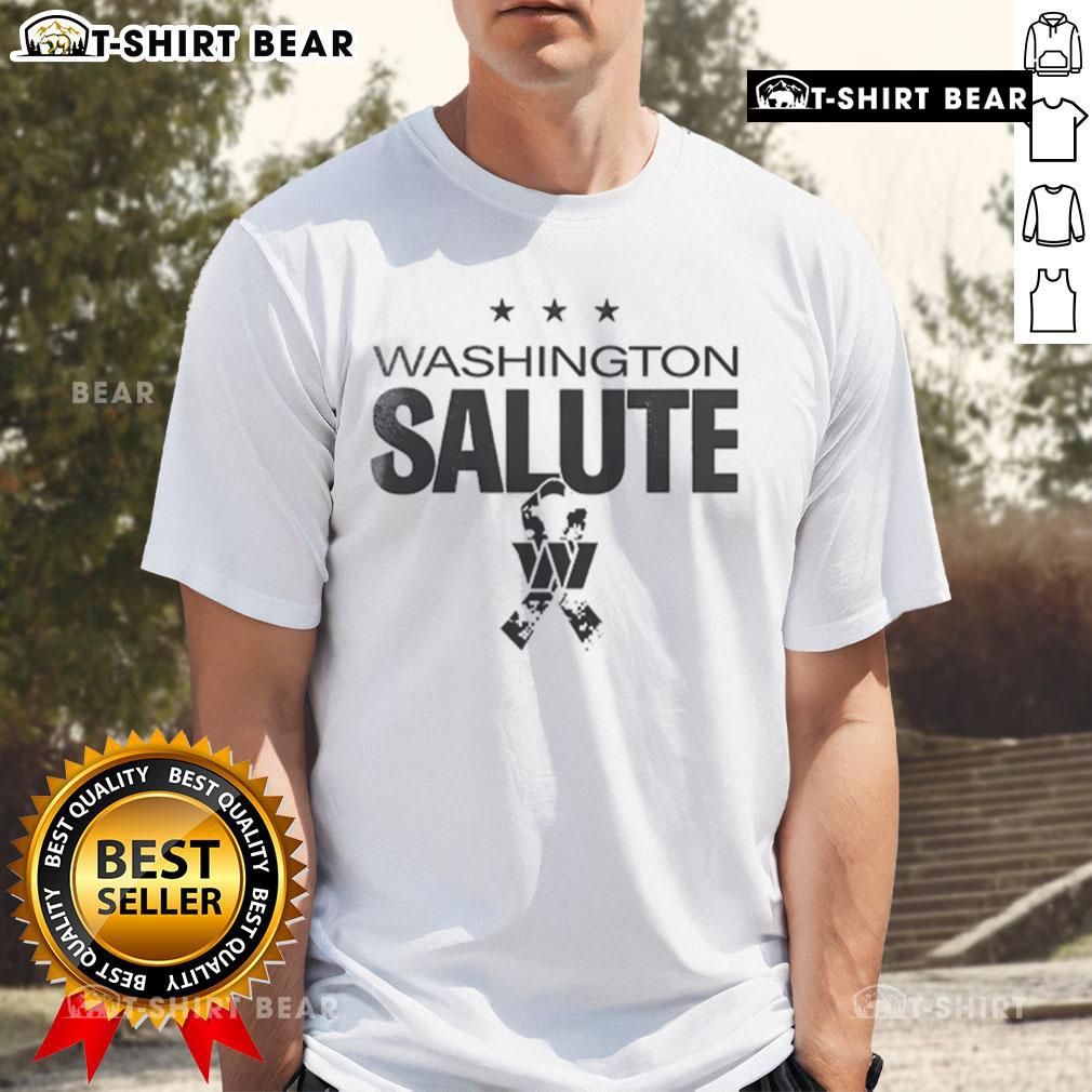 Alt Text: Top Washington Commanders 2025 Military Appreciation Day Logo T-Shirt featuring bold graphics and team colors.