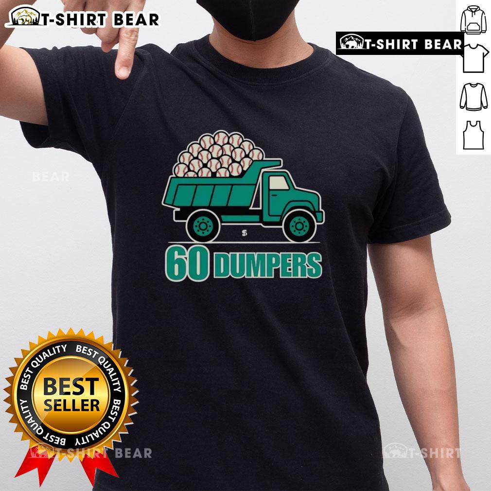 Awesome 60 Big Dumpers Historic Season Seattle Mariners T-Shirt featuring vibrant design and team colors for fans.