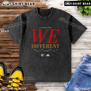 Awesome Atlanta Hawks 25-26 Opening Night 'We Different' washed t-shirt showcasing team spirit and style.