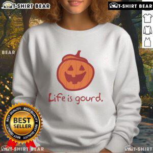 Awesome Halloween Pumpkin Life A Gourd sweatshirt featuring a festive pumpkin design perfect for Halloween celebrations.