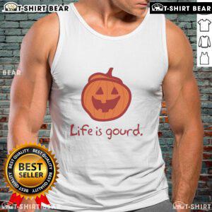Awesome Halloween pumpkin life gourd tank top featuring a vibrant pumpkin design perfect for festive fall fashion.