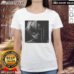 Alt Text: Awesome Zenitsu X Von Big Face Ladies Tee featuring a stylish graphic design of Zenitsu from Demon Slayer.